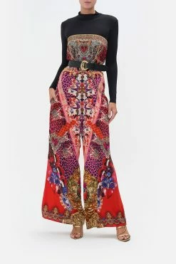 TIE WAIST STRAPLESS JUMPSUIT ARTESANIA MANIA -clothing shop CAMILLA 00016142 TIE WAIST STRAPLESS JUMPSUIT ARTESANIA MANIA MODEST 1