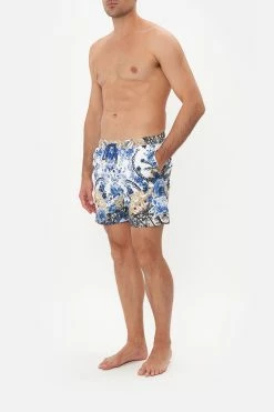 ELASTIC WAIST BOARDSHORT REIGN OF ROSES -clothing shop CAMILLA 00016350 ELASTIC WAIST BOARDSHORT REIGN OF ROSES 2