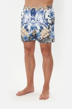 ELASTIC WAIST BOARDSHORT REIGN OF ROSES -clothing shop CAMILLA 00016350 ELASTIC WAIST BOARDSHORT REIGN OF ROSES 4