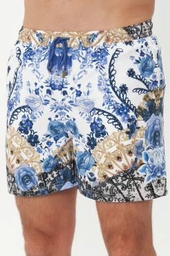ELASTIC WAIST BOARDSHORT REIGN OF ROSES -clothing shop CAMILLA 00016350 ELASTIC WAIST BOARDSHORT REIGN OF ROSES 5