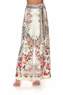 PAPERBAG WAIST WIDE LEG PANT LONDON LOOMS -clothing shop CAMILLA 00016513 HIGH WITHAISTED PANT SILK TWILL LONDON LOOMS 4