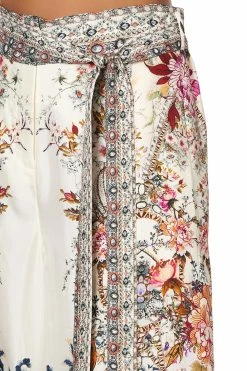 PAPERBAG WAIST WIDE LEG PANT LONDON LOOMS -clothing shop CAMILLA 00016513 HIGH WITHAISTED PANT SILK TWILL LONDON LOOMS 5