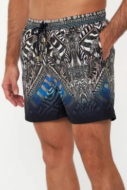 ELASTIC WAIST BOARDSHORT KNIGHT OF THE WILD 8 ELASTIC WAIST BOARDSHORT KNIGHT OF THE WILD -clothing shop CAMILLA 00016596 ELASTIC WAIST BOARDSHORT KNIGHT OF THE WILD 4