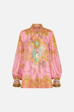 CURVED COLLAR BLOUSE MERMAID MOTEL -clothing shop CAMILLA 00016826 CURVED COLLAR BLOUSE MERMAID MOTEL GHOST