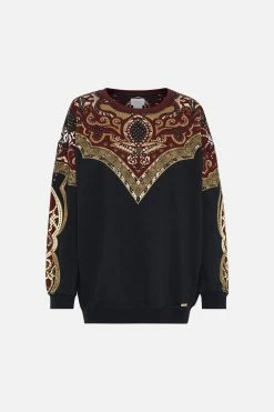 OVERSIZED SWEATER BOSS OF THE BRUMBIES -clothing shop CAMILLA 00016916 OVERSIZED SWEATER BOSS OF THE BRUMBIES GHOST