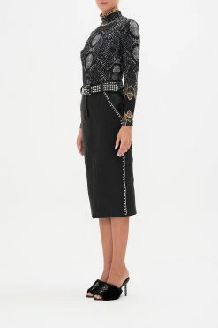 JERSEY TURTLENECK WILD HORSES -clothing shop CAMILLA 00016919 JERSEY TURTLENECK WILD HORSES 2