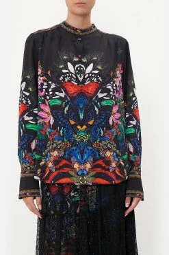 PLACKET BLOUSE FLUTTER BY -clothing shop CAMILLA 00017079 PLACKET BLOUSE FLUTTER BY 4