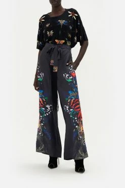PAPERBAG WAIST WIDE LEG PANT FLUTTER BY