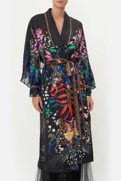 SOFT TRENCH WITH TIES FLUTTER BY 12 SOFT TRENCH WITH TIES FLUTTER BY -clothing shop CAMILLA 00017101 SOFT TRENCH WITH TIES FLUTTER BY 4