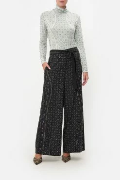 PAPERBAG WAIST WIDE LEG PANT LUXE ESPIRITU