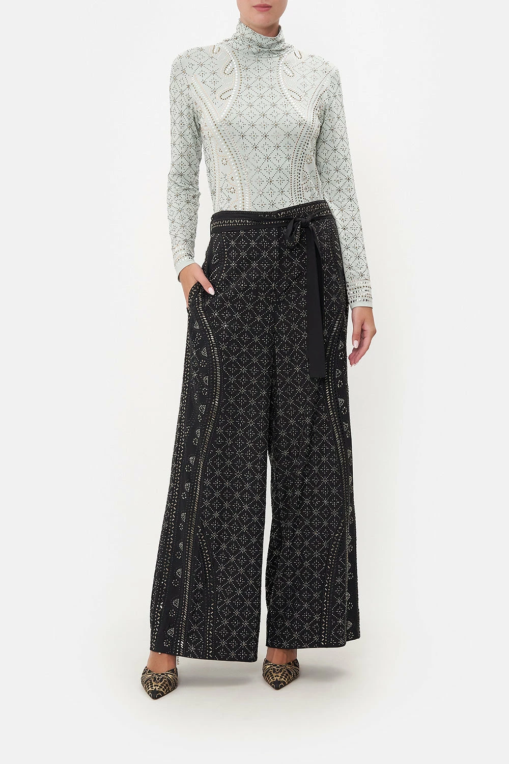 PAPERBAG WAIST WIDE LEG PANT LUXE ESPIRITU 1 PAPERBAG WAIST WIDE LEG PANT LUXE ESPIRITU
