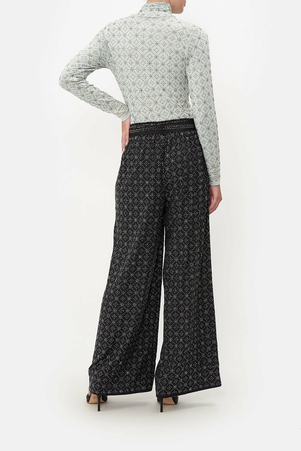 PAPERBAG WAIST WIDE LEG PANT LUXE ESPIRITU 2 PAPERBAG WAIST WIDE LEG PANT LUXE ESPIRITU - Image 2