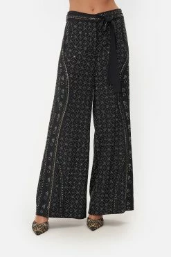 PAPERBAG WAIST WIDE LEG PANT LUXE ESPIRITU 12 PAPERBAG WAIST WIDE LEG PANT LUXE ESPIRITU -clothing shop CAMILLA 00017106 PAPERBAG WAIST WIDE LEG PANT LUXE ESPIRITU 4