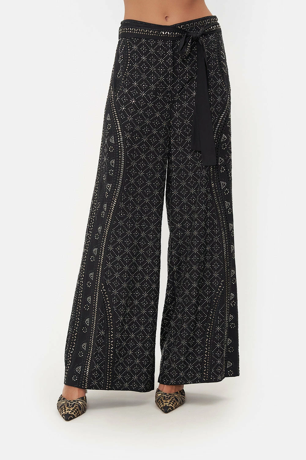 PAPERBAG WAIST WIDE LEG PANT LUXE ESPIRITU 5 PAPERBAG WAIST WIDE LEG PANT LUXE ESPIRITU - Image 5