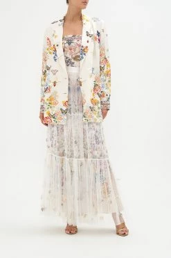 DOUBLE BREASTED SOFT JACKET QUEENS BEE HIVE