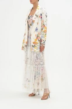 DOUBLE BREASTED SOFT JACKET QUEENS BEE HIVE -clothing shop CAMILLA 00017145 DOUBLE BREASTED SOFT JACKET QUEENS BEE HIVE 2