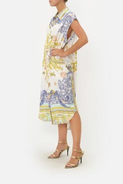 MIDI TUNIC SHIRT DRESS STAR OF THE SEA 13 MIDI TUNIC SHIRT DRESS STAR OF THE SEA -clothing shop CAMILLA 00017236 MIDI TUNIC SHIRT DRESS STAR OF THE SEA 2