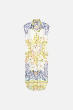 MIDI TUNIC SHIRT DRESS STAR OF THE SEA 12 MIDI TUNIC SHIRT DRESS STAR OF THE SEA -clothing shop CAMILLA 00017236 MIDI TUNIC SHIRT DRESS STAR OF THE SEA GHOST