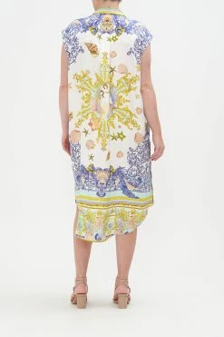 MIDI TUNIC SHIRT DRESS STAR OF THE SEA 18 MIDI TUNIC SHIRT DRESS STAR OF THE SEA -clothing shop CAMILLA 00017236 MIDI TUNIC SHIRT DRESS STAR OF THE SEA MTL 3