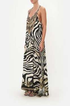 V NECK RACERBACK DRESS EARN YOUR STRIPES -clothing shop CAMILLA 00017434 V NECK RACERBACK DRESS EARN YOUR STRIPES 2