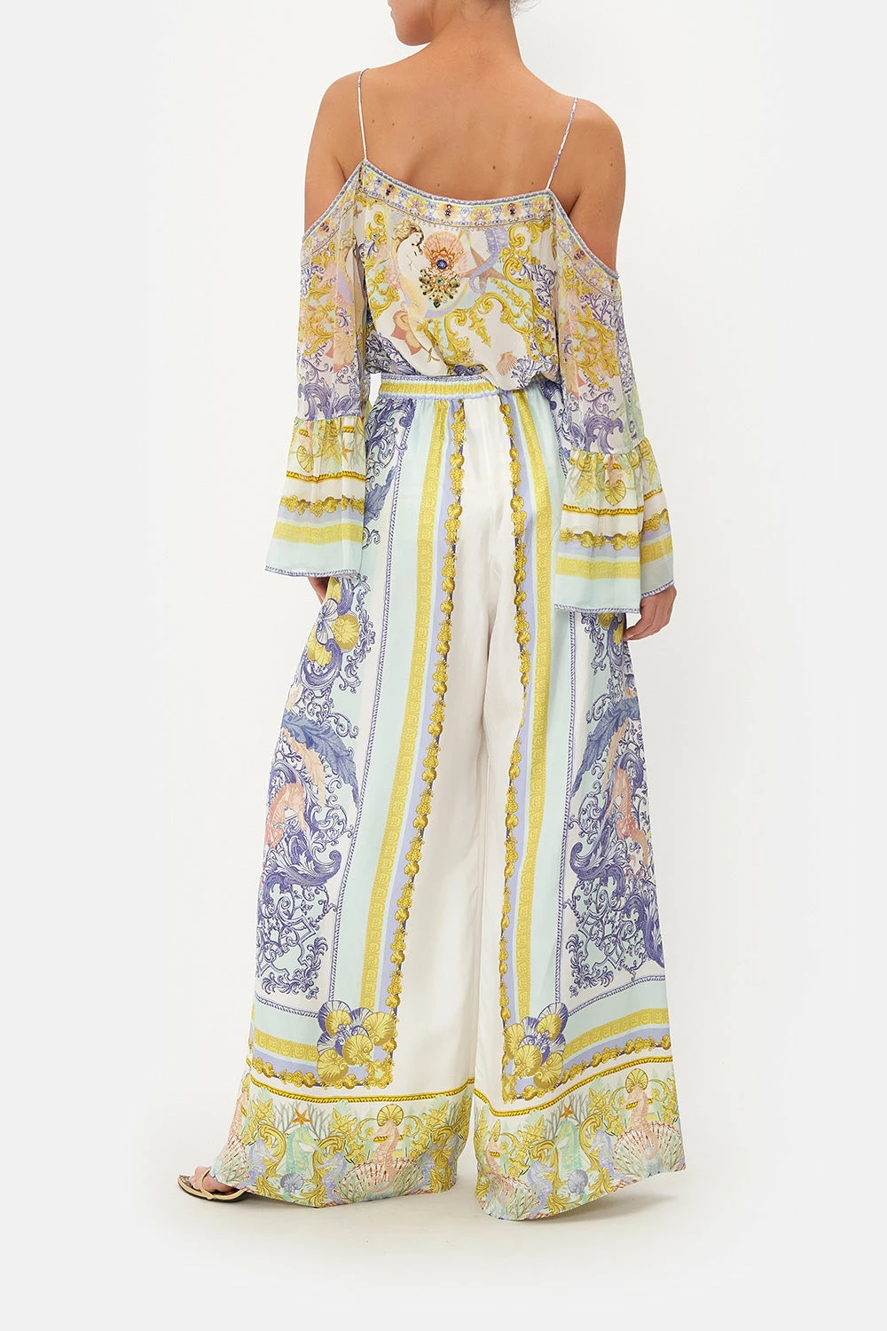 WIDE LEG TROUSER WITH FRONT POCKETS STAR OF THE SEA - Image 2