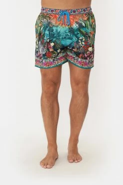 ELASTIC WAIST BOARDSHORT UNTAMED RUNAWAY -clothing shop CAMILLA 00017516 ELASTIC WAIST BOARDSHORT BORN TO BE WILD 4