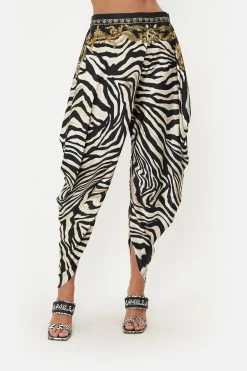 DRAPED SIDE PANT EARN YOUR STRIPES -clothing shop CAMILLA 00017519 DRAPED SIDE PANT EARN YOUR STRIPES 4