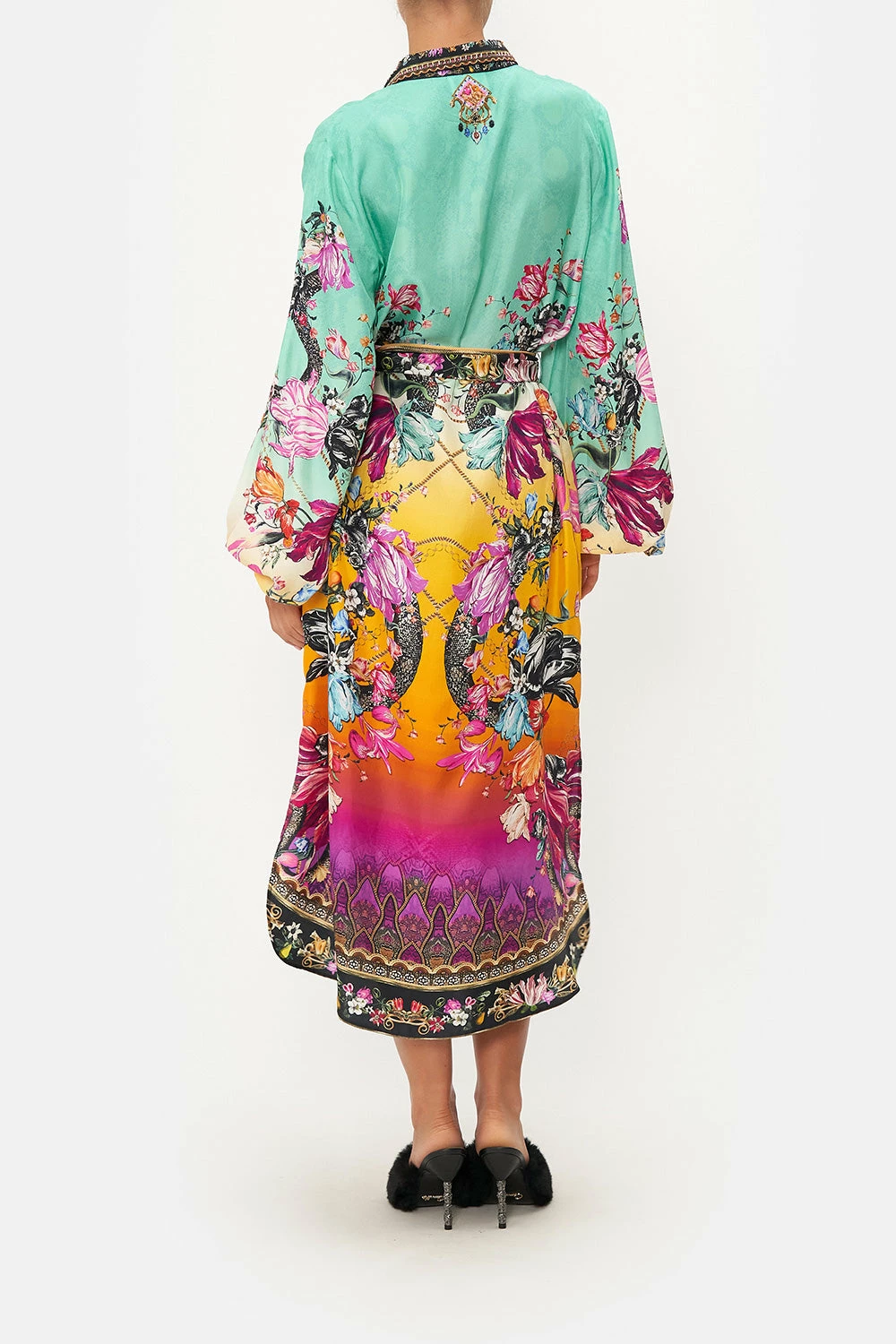 HIGH LOW MIDI SHIRT DRESS VIPER ROOM 2 HIGH LOW MIDI SHIRT DRESS VIPER ROOM - Image 2