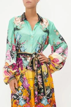 HIGH LOW MIDI SHIRT DRESS VIPER ROOM 12 HIGH LOW MIDI SHIRT DRESS VIPER ROOM -clothing shop CAMILLA 00017540 HIGH LOW MIDI SHIRT DRESS VIPER ROOM 4