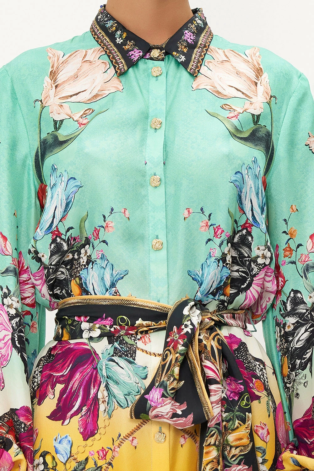 HIGH LOW MIDI SHIRT DRESS VIPER ROOM 6 HIGH LOW MIDI SHIRT DRESS VIPER ROOM - Image 6