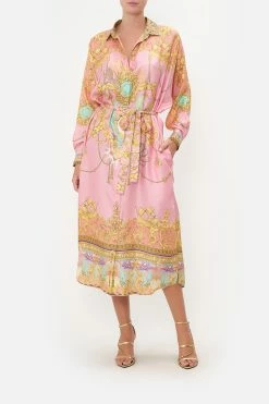 COLLARED BUTTON THROUGH DRESS MERMAID MOTEL