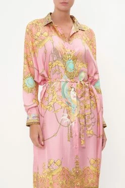 COLLARED BUTTON THROUGH DRESS MERMAID MOTEL 12 COLLARED BUTTON THROUGH DRESS MERMAID MOTEL -clothing shop CAMILLA 00017546 COLLARED BUTTON THROUGH KAFTAN MERMAID MOTEL 4