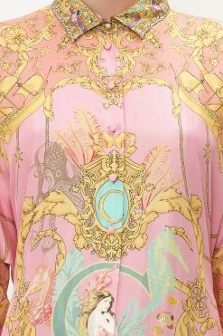 COLLARED BUTTON THROUGH DRESS MERMAID MOTEL 13 COLLARED BUTTON THROUGH DRESS MERMAID MOTEL -clothing shop CAMILLA 00017546 COLLARED BUTTON THROUGH KAFTAN MERMAID MOTEL 5