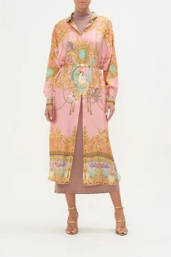 COLLARED BUTTON THROUGH DRESS MERMAID MOTEL 14 COLLARED BUTTON THROUGH DRESS MERMAID MOTEL -clothing shop CAMILLA 00017546 COLLARED BUTTON THROUGH KAFTAN MERMAID MOTEL MODEST 1