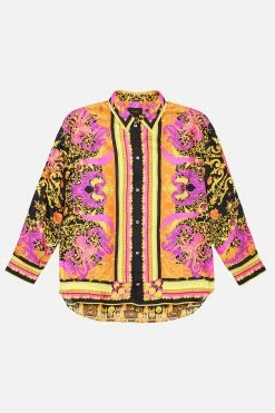 MENS OVERSIZED SHIRT OCTOPIA -clothing shop CAMILLA 00017622 MENS OVERSIZED SHIRT OCTOPIA GHOST 1