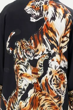 LONG LINE REVERSIBLE ROBE WHATS NEW PUSSYCAT -clothing shop CAMILLA 00017627 LONG LINE REVERSIBLE ROBE WHATS NEW PUSSYCAT 5