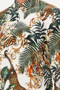 COLLARED LONG SLEEVE SHIRT TIGER TRAP -clothing shop CAMILLA 00017660 COLLARED LONG SLEEVE SHIRT TIGER TRAP 5