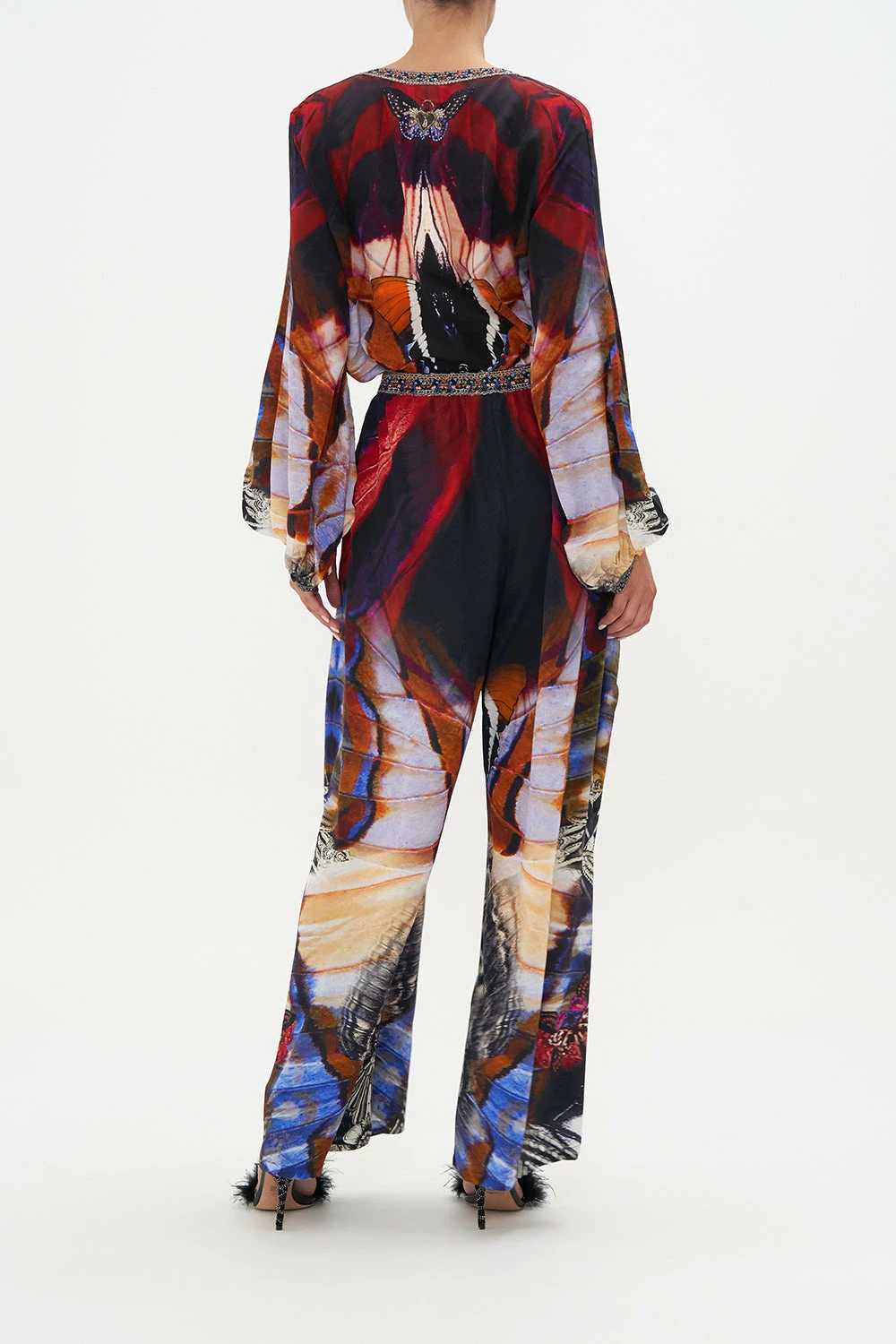 WIDE LEG TROUSER WITH FRONT POCKETS WINGS OF MARIPOSA - Image 2