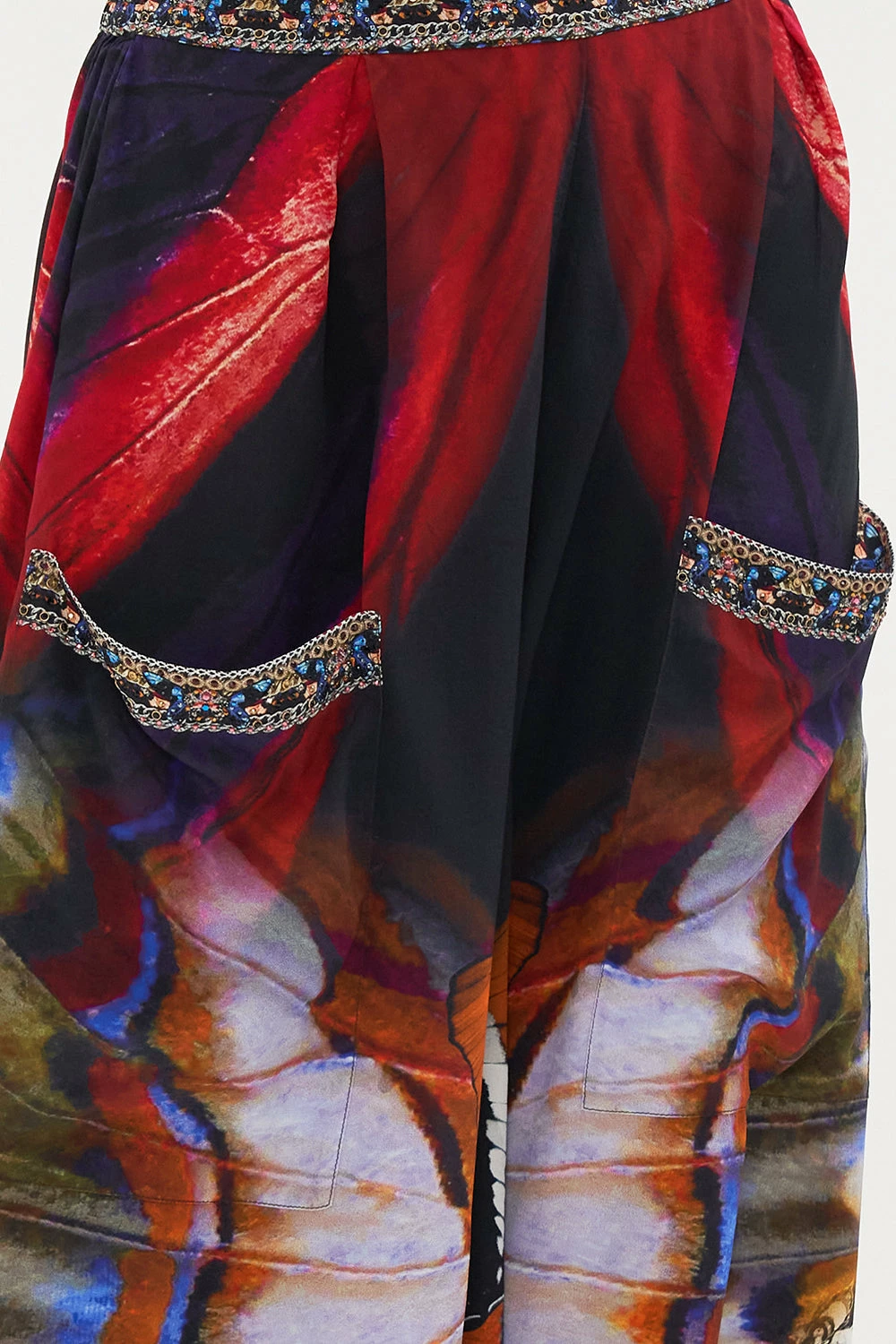 WIDE LEG TROUSER WITH FRONT POCKETS WINGS OF MARIPOSA - Image 6