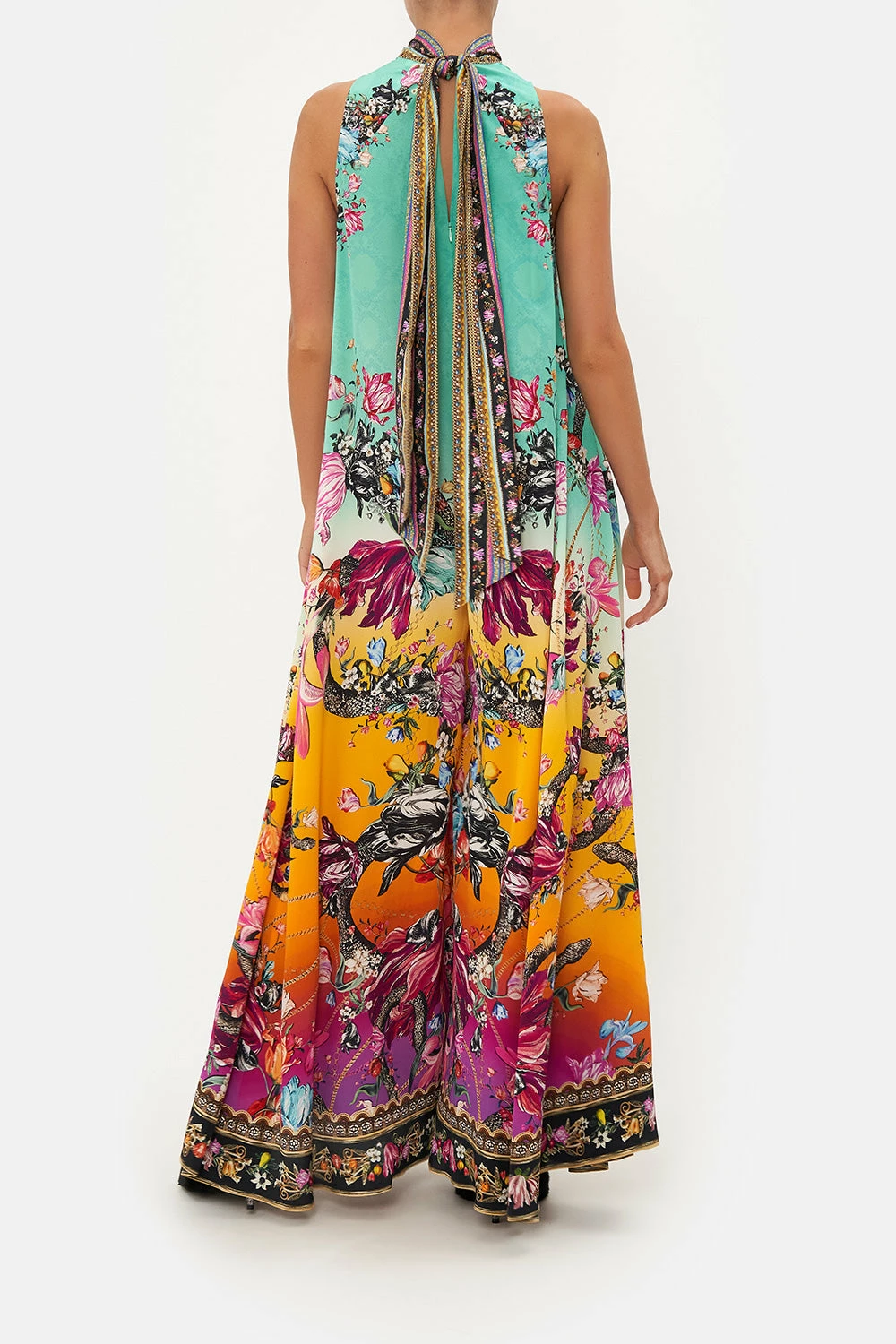 HIGH NECK WIDE FLARED JUMPSUIT VIPER ROOM 2 HIGH NECK WIDE FLARED JUMPSUIT VIPER ROOM - Image 2