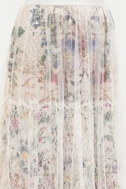 WAISTBAND RUFFLE HEM SKIRT QUEENS BEE HIVE -clothing shop CAMILLA 00017713 WAISTBAND RUFFLE HEM SKIRT QUEENS BEE HIVE 5