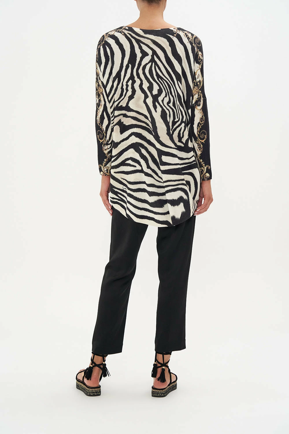 OVERSIZE LONG SLEEVE KNIT TOP EARN YOUR STRIPES - Image 2