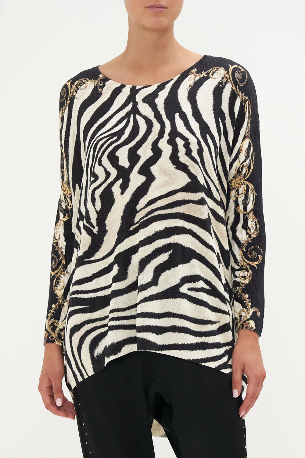 OVERSIZE LONG SLEEVE KNIT TOP EARN YOUR STRIPES - Image 5