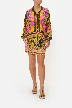 CURVED HEM SHIRT OCTOPIA