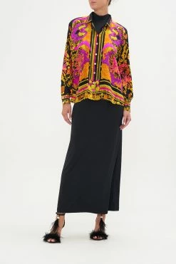 CURVED HEM SHIRT OCTOPIA -clothing shop CAMILLA 00017721 CURVED HEM SHIRT OCTOPIA MODEST 1