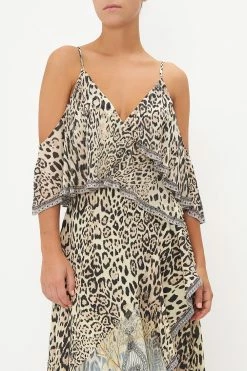 RUFFLE OVERLAYER WRAP DRESS SEAHORSE SONNET -clothing shop CAMILLA 00018142 RUFFLE OVERLAYER WRAP DRESS SEAHORSE SONNET 4