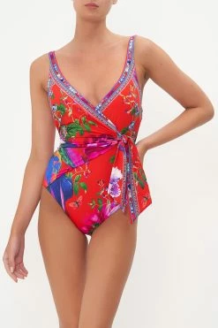 WRAP TIE ONE PIECE BIRDS OF A FEATHER -clothing shop CAMILLA 00018168 WRAP TIE ONE PIECE BIRDS OF A FEATHER 4