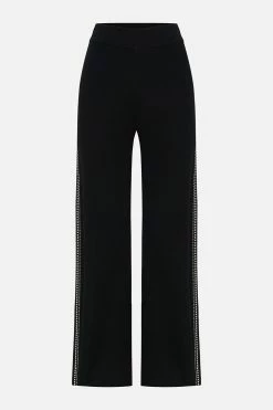 FLARED JACQUARD KNIT PANT DANCE WITH DUENDE -clothing shop CAMILLA 00018229 FLARED JACQUARD KNIT PANT DANCE WITH DUENDE GHOST