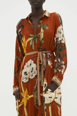 COLLARED BUTTON THROUGH DRESS GARDEN OF EVE 12 COLLARED BUTTON THROUGH DRESS GARDEN OF EVE -clothing shop CAMILLA 00018253 COLLARED BUTTON THROUGH KAFTAN GARDEN OF EVE 4