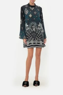 LONG SLEEVE SWING DRESS ANIMAL ANARCHY